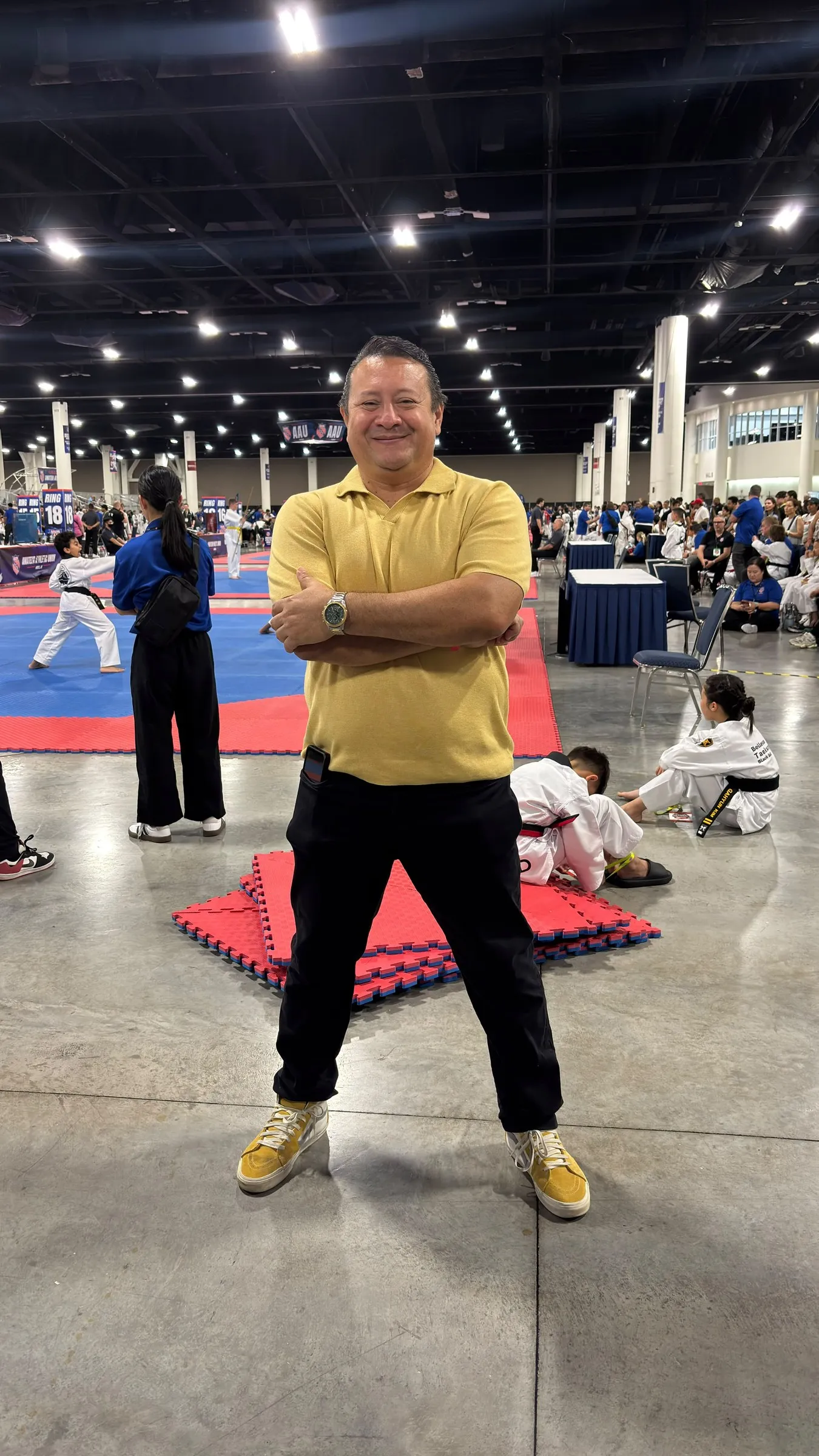Master Castillo at a competition